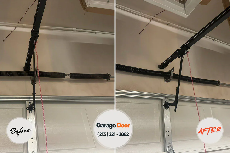 Before and after: garage door repair Hughesville, PA